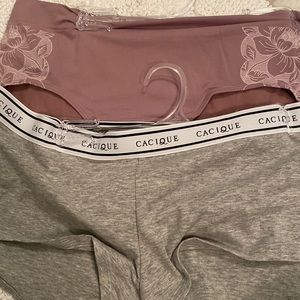 Cacique twin  set of panties 14/16 boy short and smoother hipster new